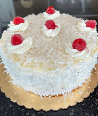 Coconut White Chocolate Mouse Cake
